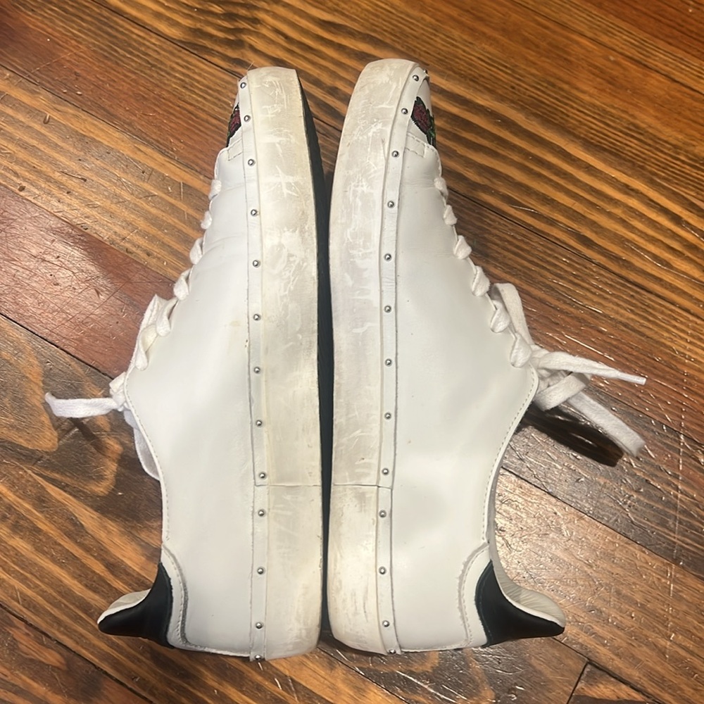 Floral Embroidered White Sneakers - Picture 8 of 12